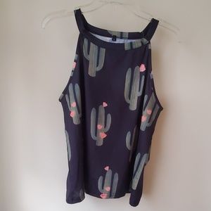 cactus print top